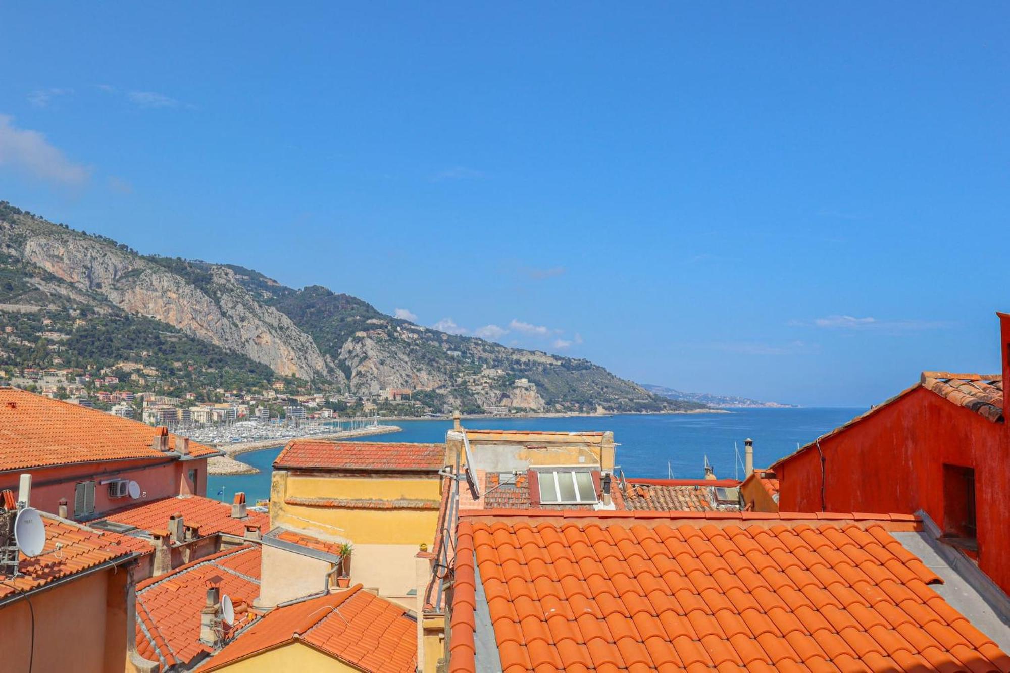 'La Belle Vue Mer' Cozy Appartement, Centre, Plage Menton Exterior photo
